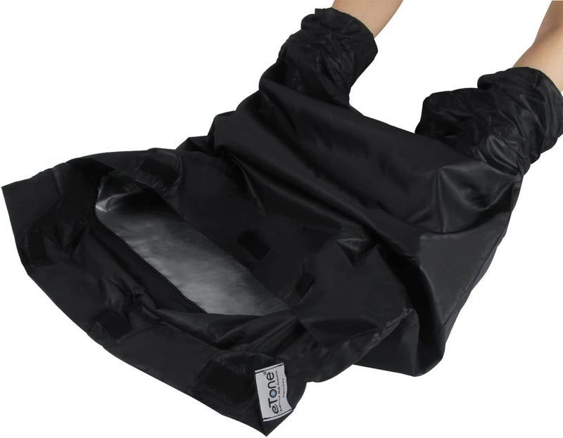 eTone Darkroom Equipment Film Changing Bag Camera Dedicated Film Developing Darkroom Zipper Bag Double Layer Load Photography 22X22.8'' Photography Accessories (M) - Image 2